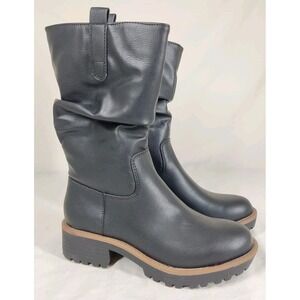 Sun‎ + Stone Women's Nellieep Lug Sole Slouch Boots Size 6M